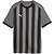 Puma Teamliga Striped Maillot Manches Courtes Enfants - Gris / Noir