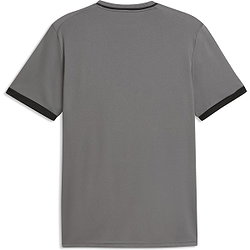 Vorschau: Puma Teamliga Striped Trikot Kurzarm Herren - Grau / Schwarz