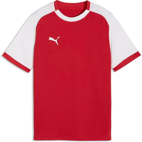 Puma Teamliga Matchday Maillot Manches Courtes Enfants - Rouge / Blanc