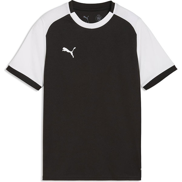 Puma Teamliga Matchday Maillot Manches Courtes Enfants - Noir / Blanc