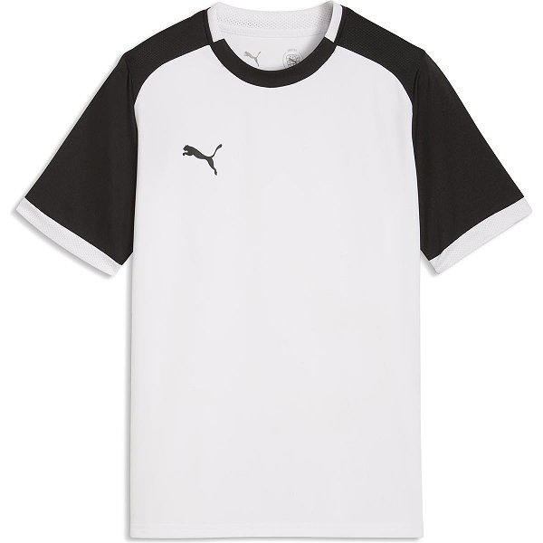 Puma Teamliga Matchday Shirt Korte Mouw Kinderen - Wit / Zwart