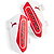 Puma Ultra Light Strap Protège-Tibias - Blanc / Rouge