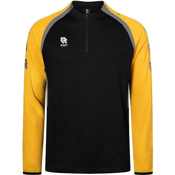 Robey Performance 2.0 Ziptop Hommes - Noir / Jaune