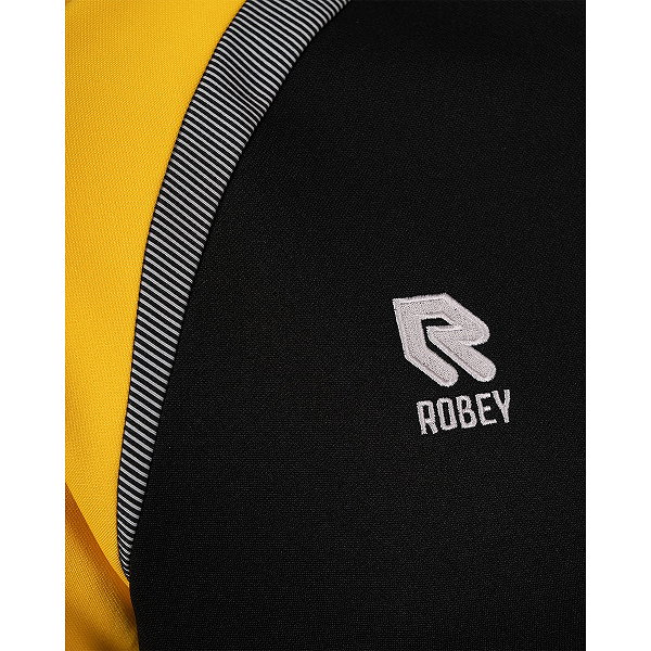 Robey Performance 2.0 Ziptop Hommes - Noir / Jaune