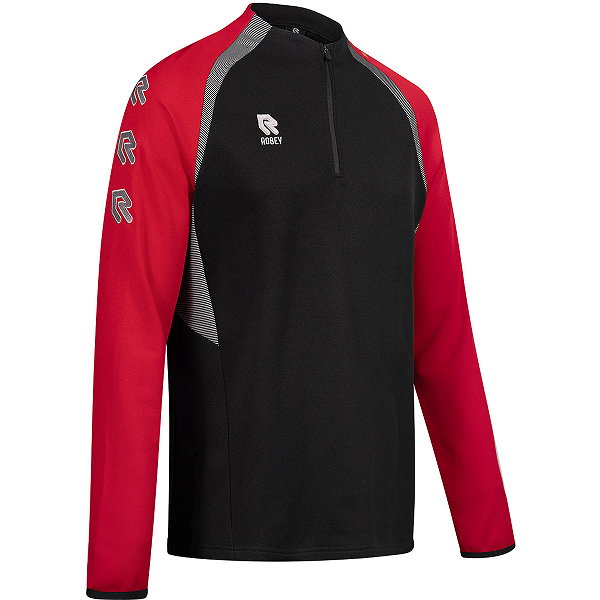Robey Performance 2.0 Ziptop Hommes - Noir / Rouge