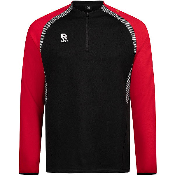 Robey Performance 2.0 Ziptop Hommes - Noir / Rouge