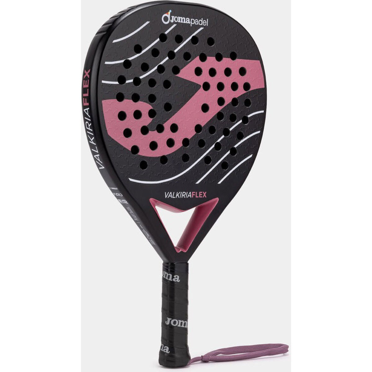 Padel Rose Racket Joma Valkiria Flex Raquette De Padel | Noir - Rose | Teamswear