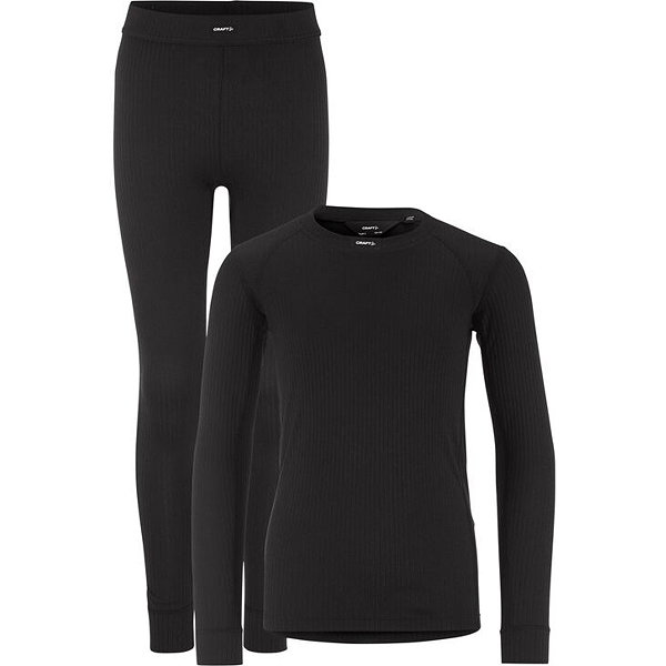 Craft Baselayer Set 2 Ensemble De Sous-Vêtements Thermiques Enfants - Noir
