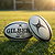 Gilbert G-Tr4000 (Size 5) Rugbyball - Weiß / Schwarz
