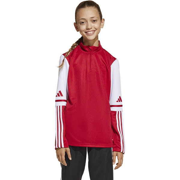 Adidas Squadra 25 Ziptop Kinder - Rot / Weiß