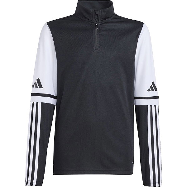 Adidas Squadra 25 Ziptop Enfants - Noir / Blanc