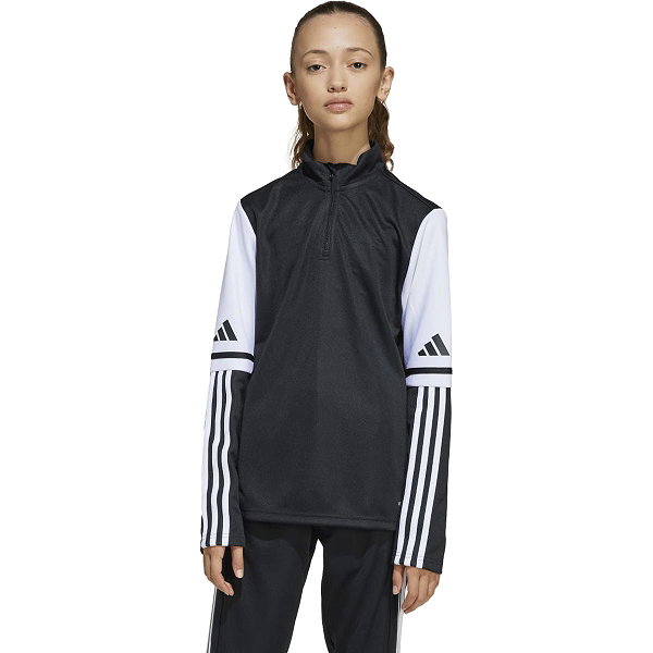 Adidas Squadra 25 Ziptop Enfants - Noir / Blanc