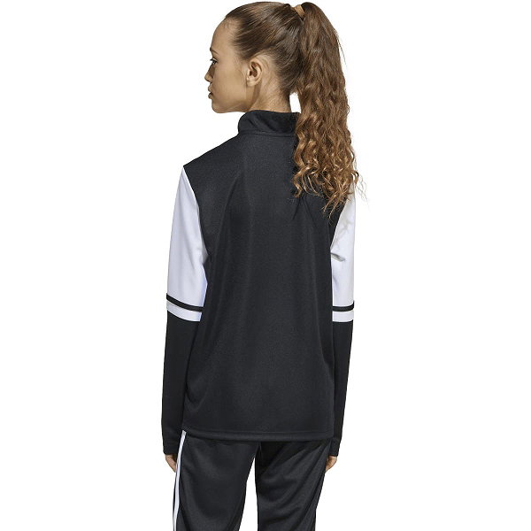 Adidas Squadra 25 Ziptop Enfants - Noir / Blanc