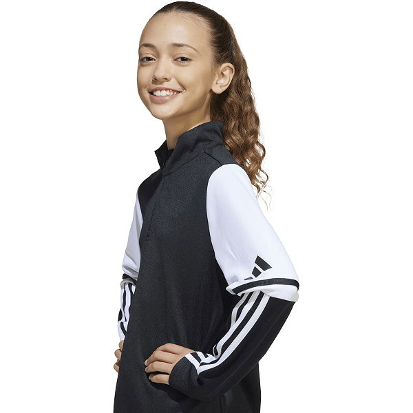 Adidas Squadra 25 Ziptop Enfants - Noir / Blanc