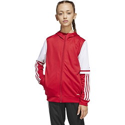 Présentation: Adidas Squadra 25 Sweat À Capuche Enfants - Rouge / Blanc