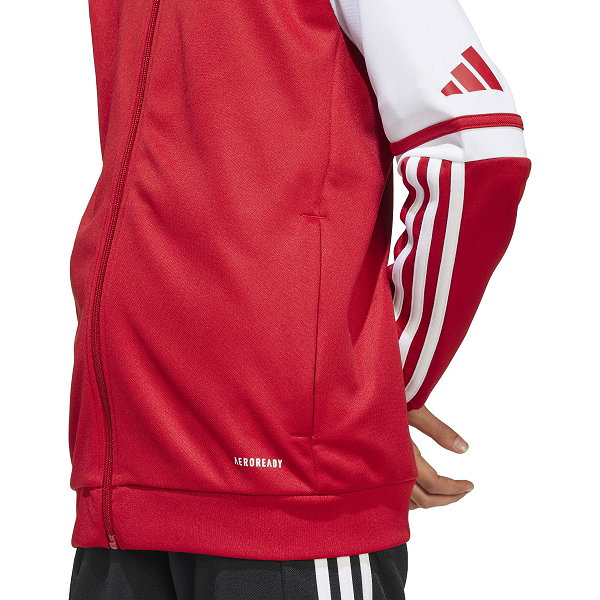 Adidas Squadra 25 Sweat À Capuche Enfants - Rouge / Blanc