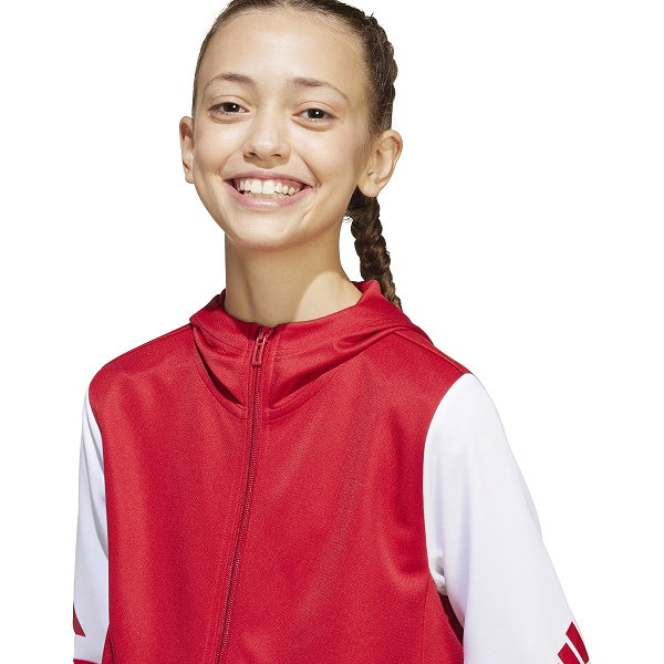Adidas Squadra 25 Sweat À Capuche Enfants - Rouge / Blanc