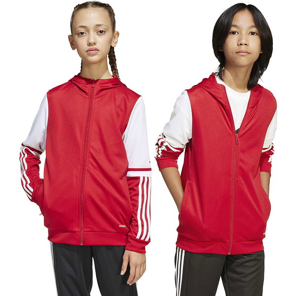 Adidas Squadra 25 Sweat À Capuche Enfants - Rouge / Blanc