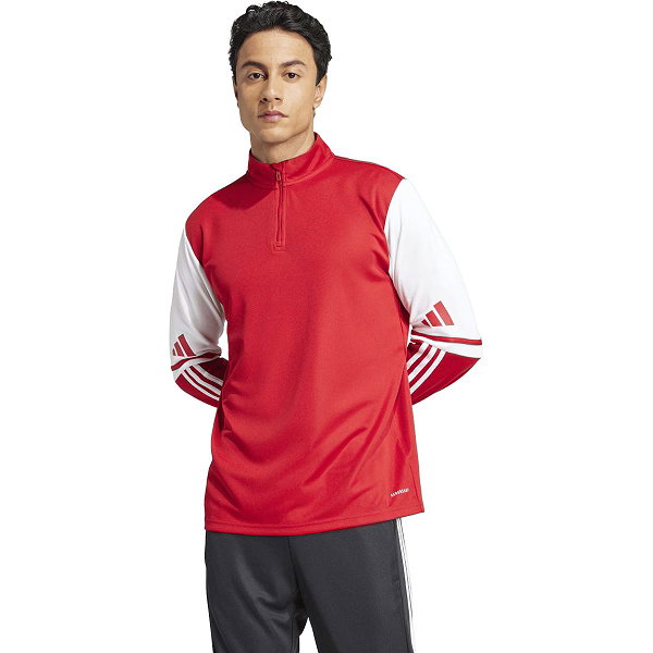 Adidas Squadra 25 Ziptop Hommes - Rouge / Blanc
