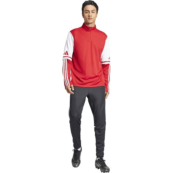 Adidas Squadra 25 Ziptop Hommes - Rouge / Blanc