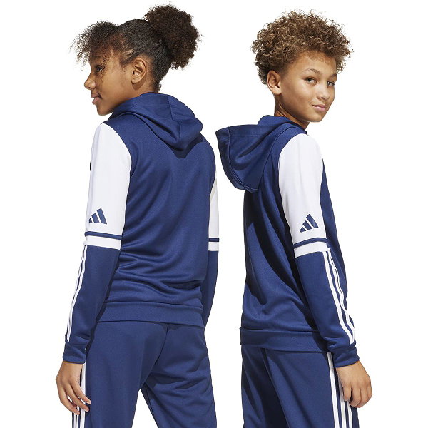 Adidas Squadra 25 Sweat À Capuche Enfants - Marine / Blanc
