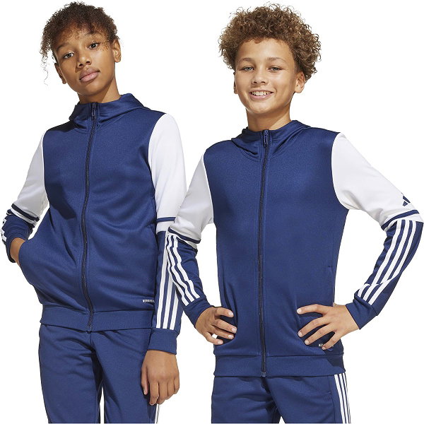 Adidas Squadra 25 Sweat À Capuche Enfants - Marine / Blanc