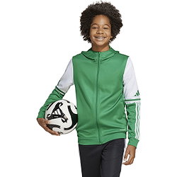 Présentation: Adidas Squadra 25 Sweat À Capuche Enfants - Vert / Blanc