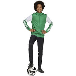 Présentation: Adidas Squadra 25 Sweat À Capuche Enfants - Vert / Blanc