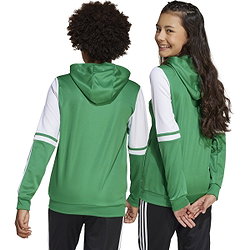 Présentation: Adidas Squadra 25 Sweat À Capuche Enfants - Vert / Blanc