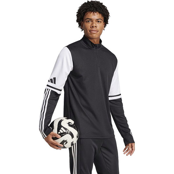 Adidas Squadra 25 Ziptop Hommes - Noir / Blanc