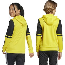 Présentation: Adidas Squadra 25 Sweat À Capuche Enfants - Jaune / Noir