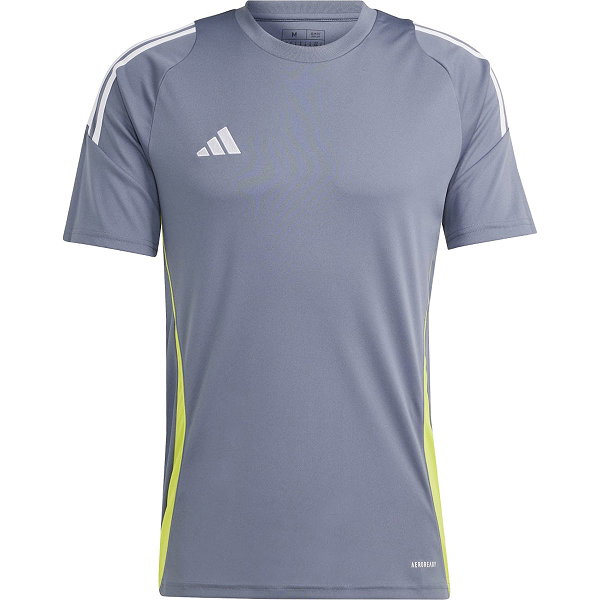 Adidas Tiro 24 T-Shirt Herren - Grau / Neongelb