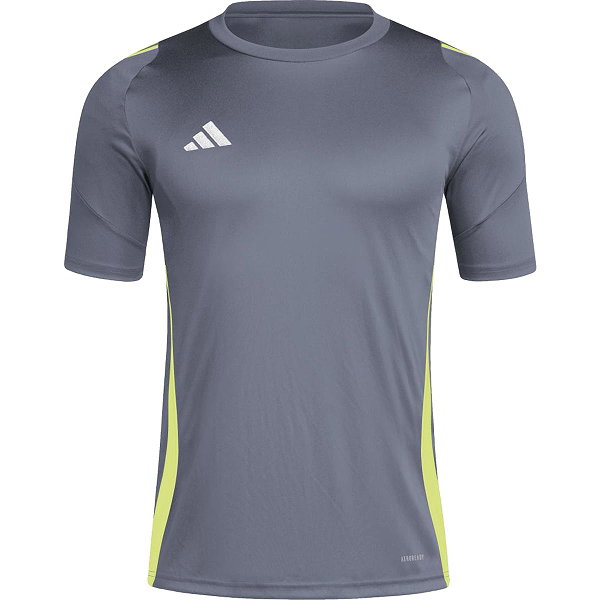 Adidas Tiro 24 T-Shirt Herren - Grau / Neongelb