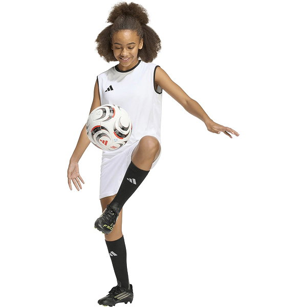 Adidas Entrada 26 Tanktop Kinderen - Wit / Zwart