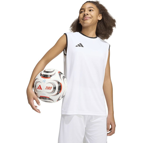 Adidas Entrada 26 Tanktop Kinderen - Wit / Zwart