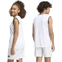 Voorvertoning: Adidas Entrada 26 Tanktop Kinderen - Wit / Zwart