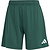 Adidas Entrada 26 Short Dames - Donkergroen