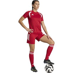 Vorschau: Adidas Tiro 26 Shorts Damen - Rot / Weiß