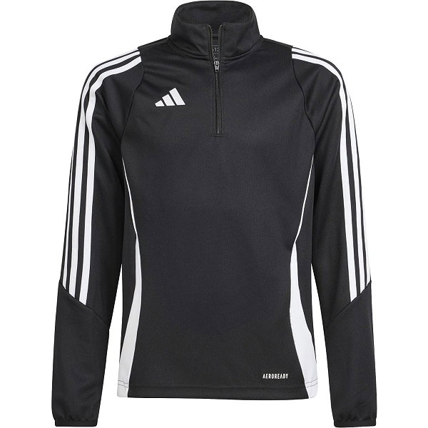 Adidas Tiro 24 Ziptop Enfants - Noir / Blanc