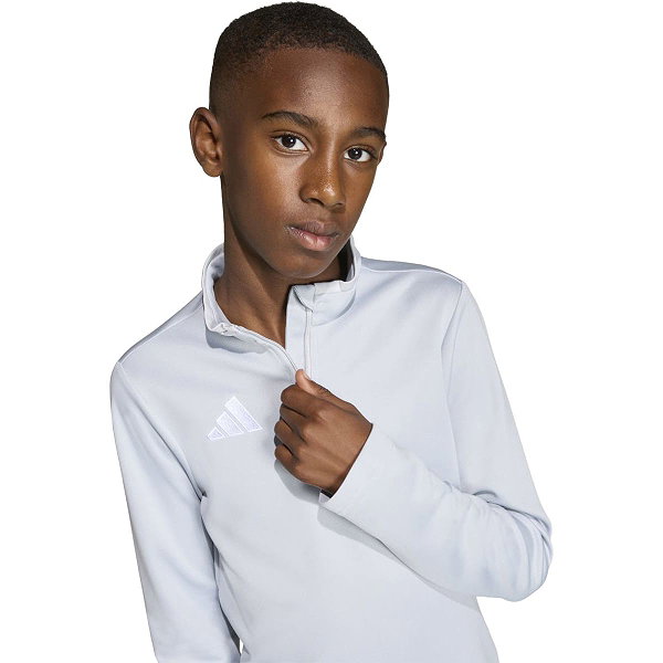 Adidas Entrada 26 Ziptop Enfants - Gris / Blanc