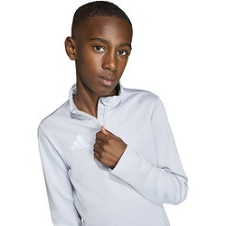 Présentation: Adidas Entrada 26 Ziptop Enfants - Gris / Blanc