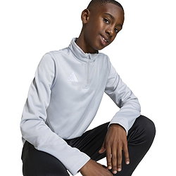 Présentation: Adidas Entrada 26 Ziptop Enfants - Gris / Blanc
