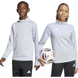 Présentation: Adidas Entrada 26 Ziptop Enfants - Gris / Blanc