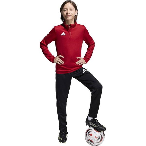 Adidas Entrada 26 Ziptop Enfants - Rouge / Blanc