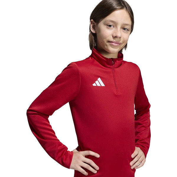 Adidas Entrada 26 Ziptop Enfants - Rouge / Blanc