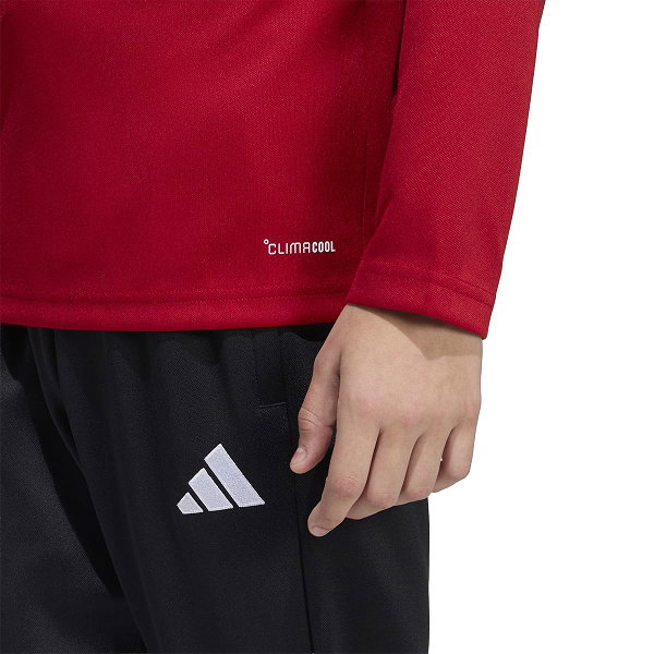 Adidas Entrada 26 Ziptop Enfants - Rouge / Blanc