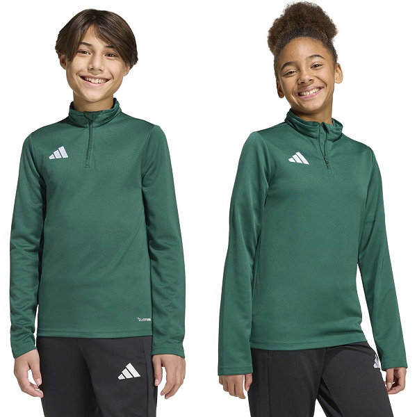 Adidas Entrada 26 Ziptop Kinder - Dunkelgrün