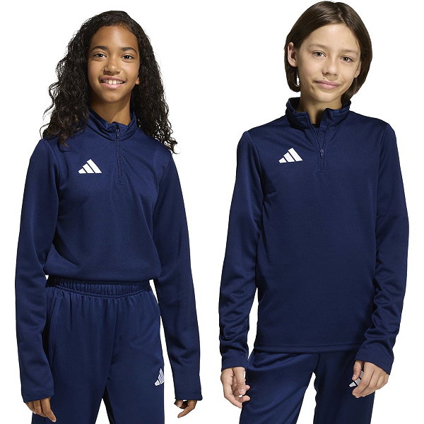 Adidas Entrada 26 Ziptop Kinder - Marine / Weiß