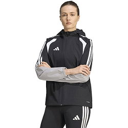 Présentation: Adidas Tiro 26 Veste De Pluie Femmes - Noir / Blanc / Gris