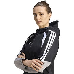 Présentation: Adidas Tiro 26 Veste De Pluie Femmes - Noir / Blanc / Gris